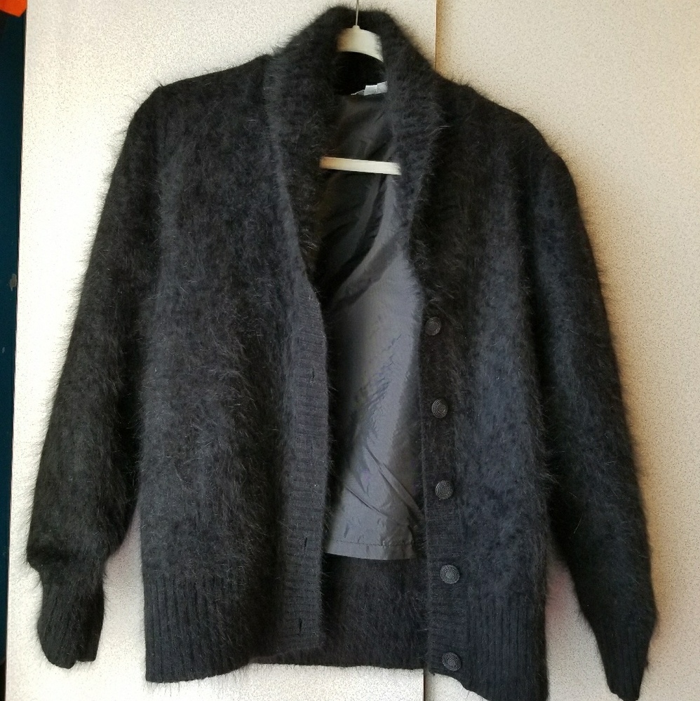 Black fur sweater
